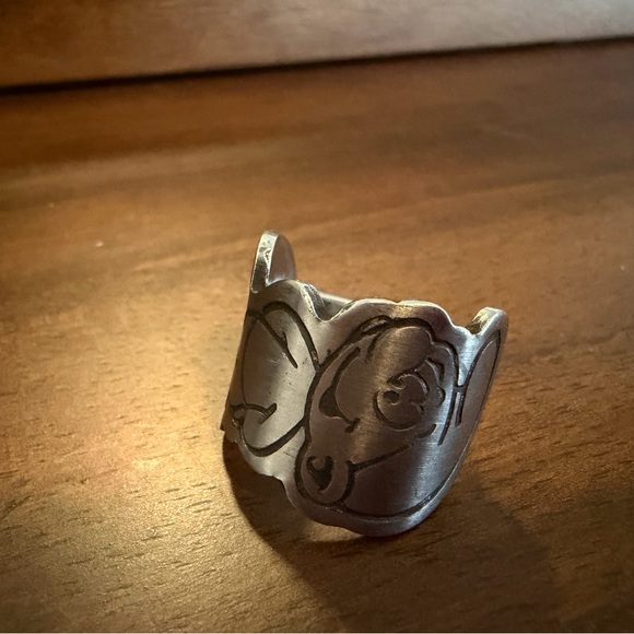 Smurf Spoon Ring Size 9 - Picture 5 of 13